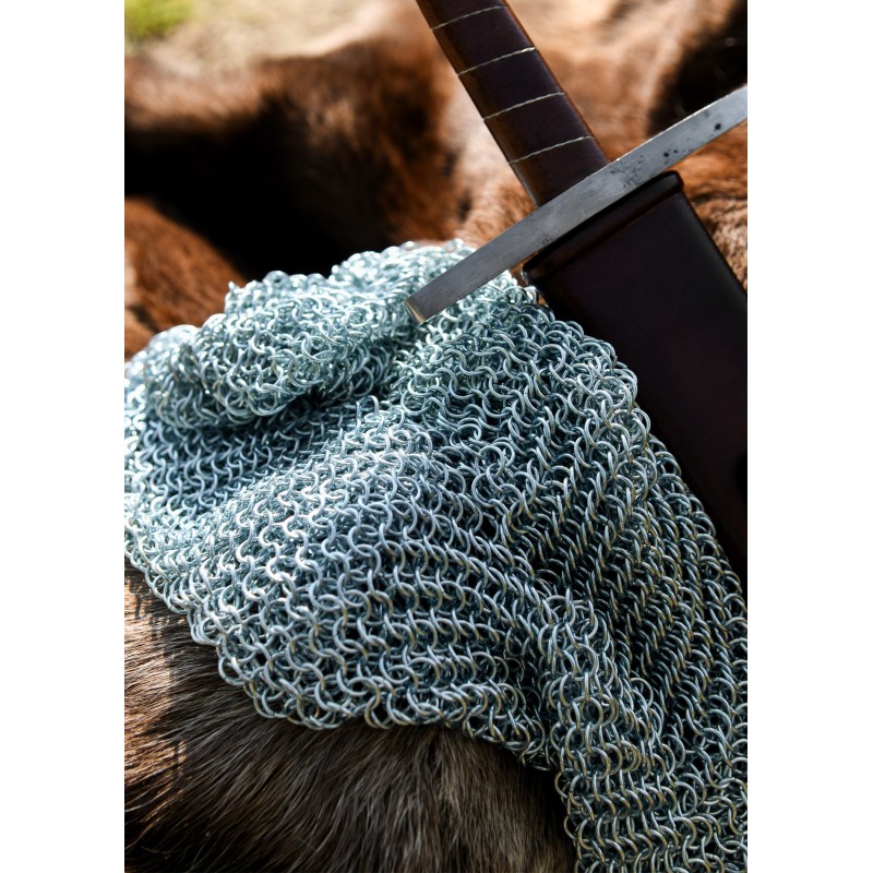 Camail de combat médiévale - Anneaux 9mm - galvanisé