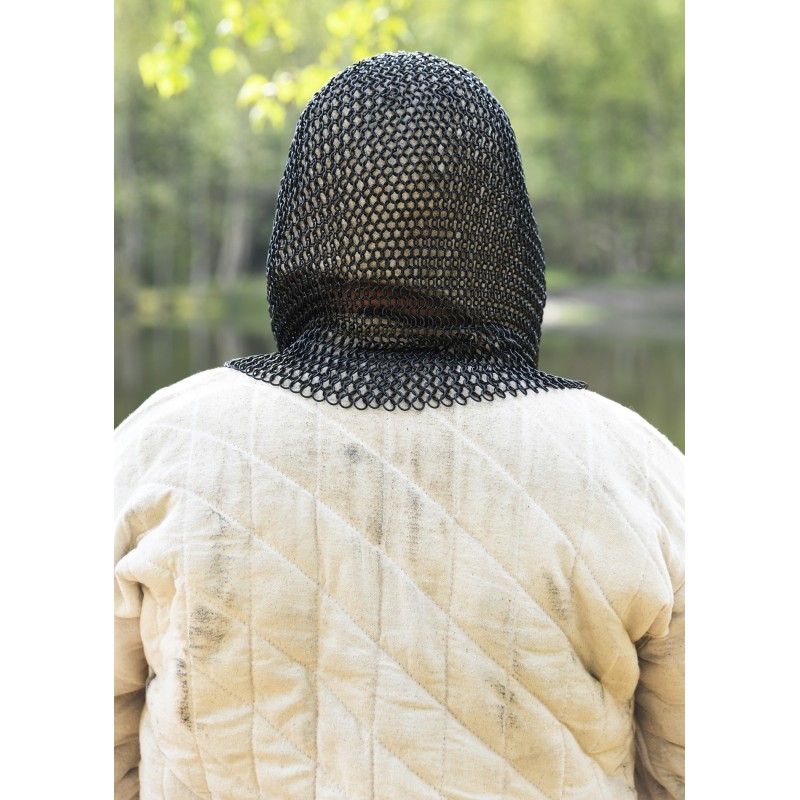 Camail de combat - Anneaux 9mm - bleuie