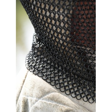 Camail de combat - Anneaux 9mm - bleuie