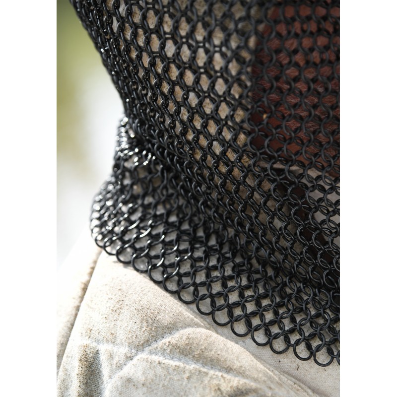 Camail de combat - Anneaux 9mm - bleuie