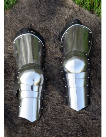 Armure de jambe médiévale