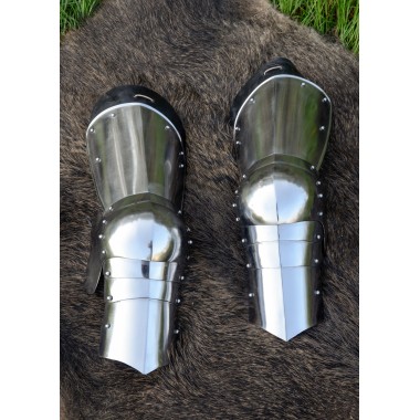 Armure de jambe médiévale