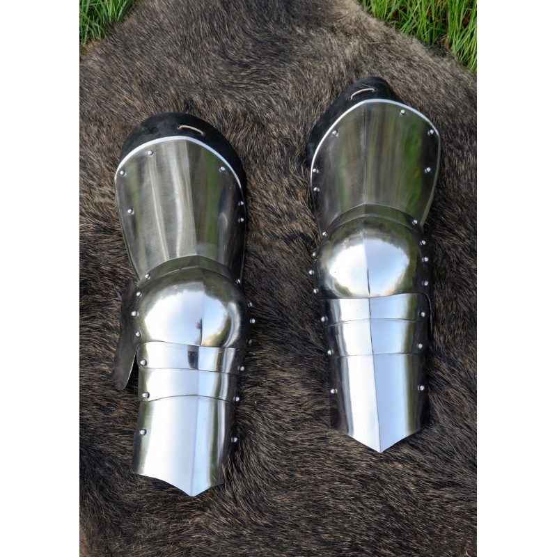 Armure de jambe médiévale