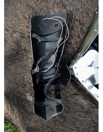 Armure de jambe médiévale