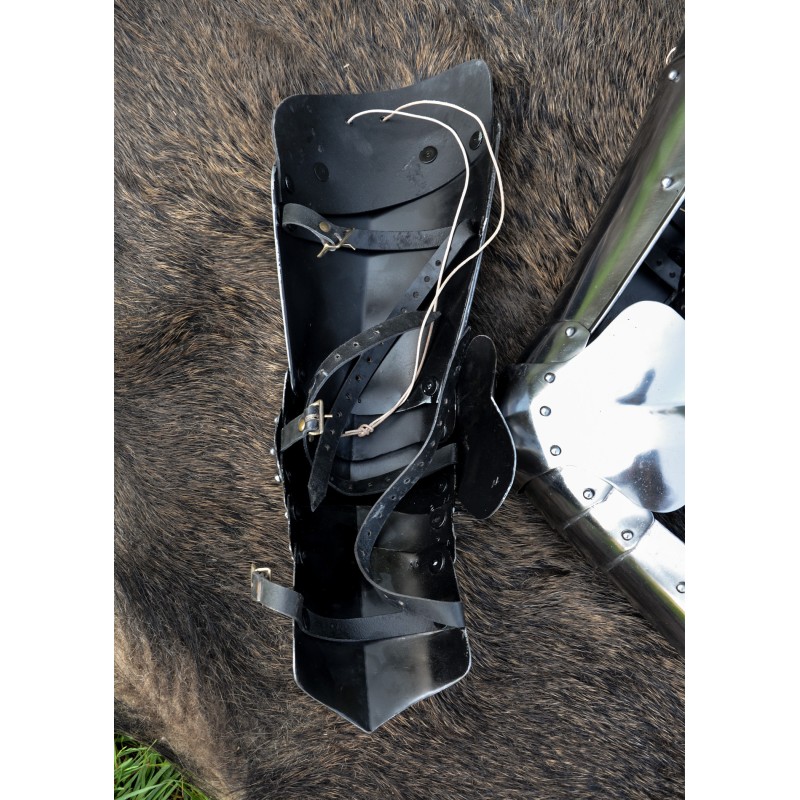 Armure de jambe médiévale