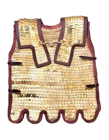Lorica Squamata, armure romaine à écailles avec renforts d'épaules