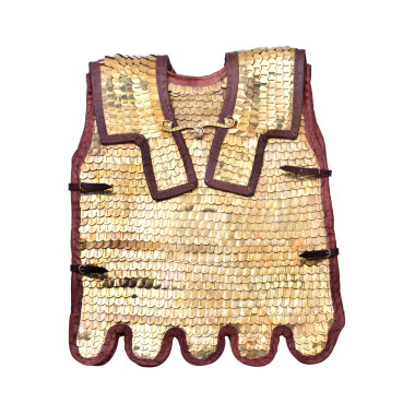 Lorica Squamata, armure romaine à écailles avec renforts d'épaules