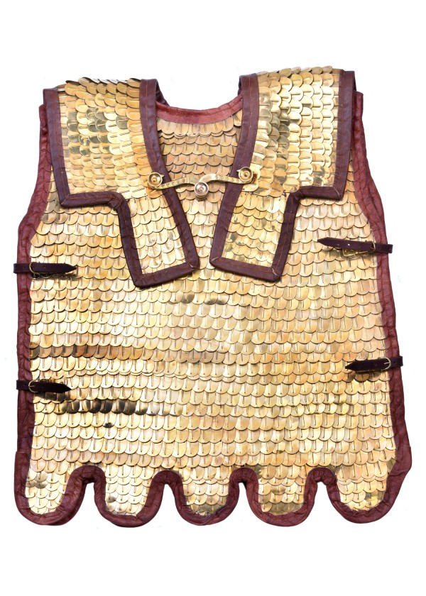 Lorica Squamata, armure romaine à écailles avec renforts d'épaules