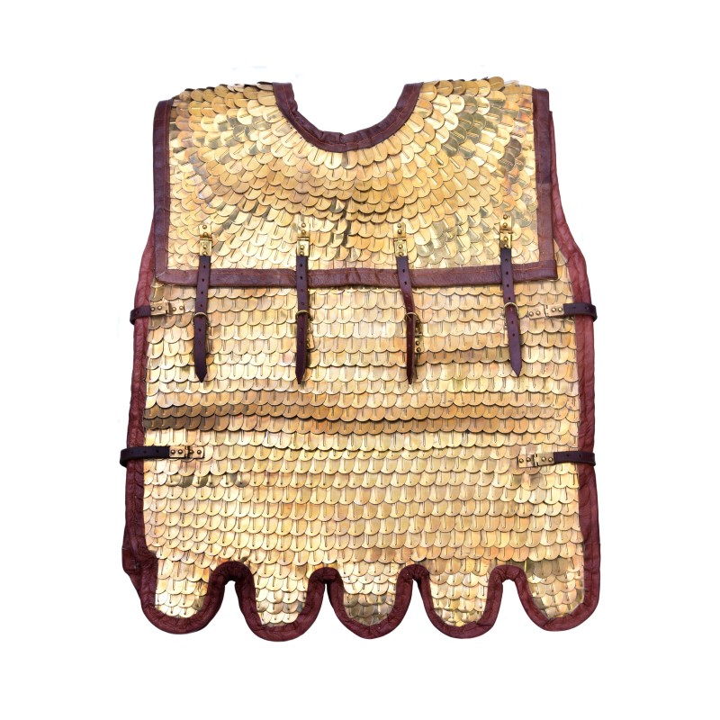 Lorica Squamata, armure romaine à écailles avec renforts d'épaules