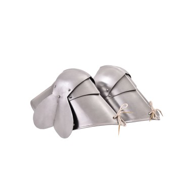 Genouillères XVe siècle, acier 1,6 mm