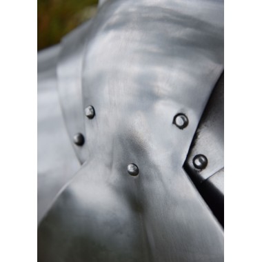 Genouillères XVe siècle, acier 1,6 mm