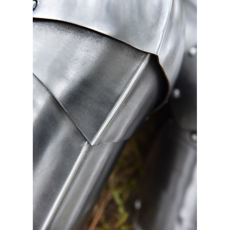 Genouillères XVe siècle, acier 1,6 mm