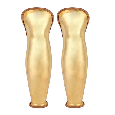 Grèves en laiton - Paire de  Grèves