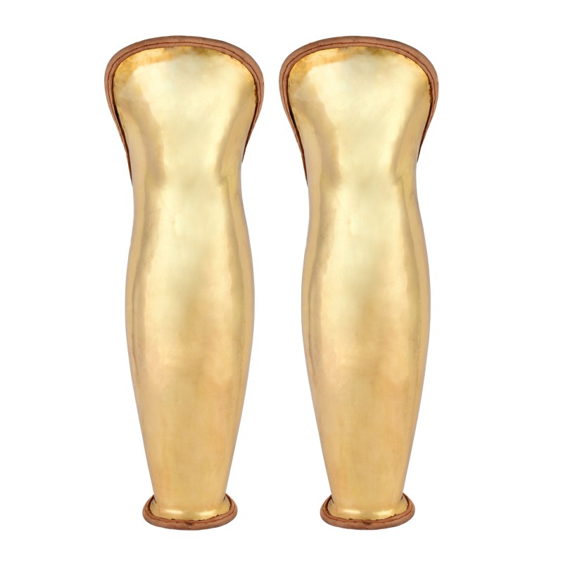 Grèves en laiton - Paire de  Grèves