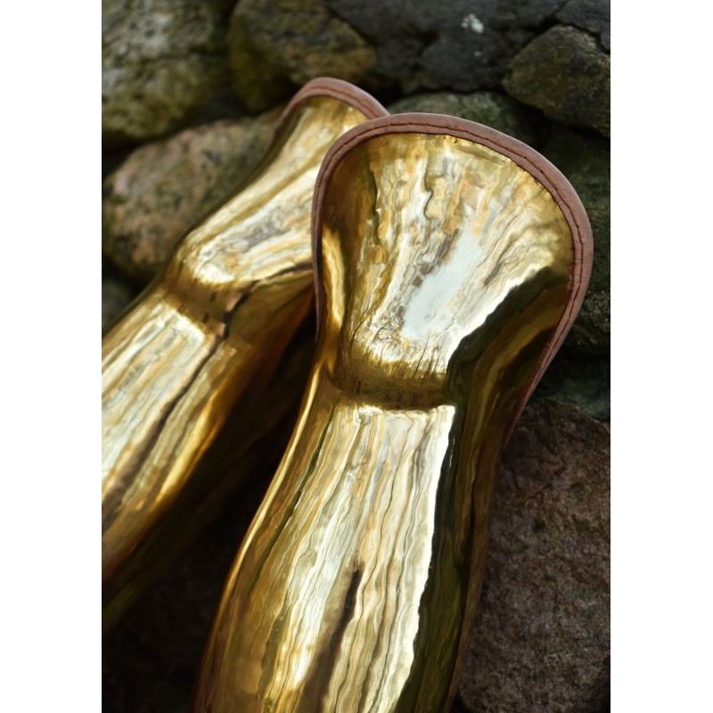 Grèves en laiton - Paire de  Grèves