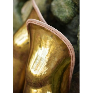 Grèves en laiton - Paire de  Grèves