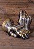 Gantelets de combat - acier, laiton, cuir
