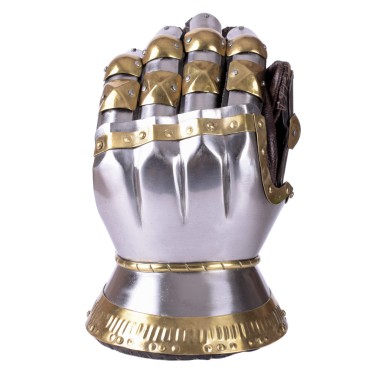 Gantelets de combat - acier, laiton, cuir