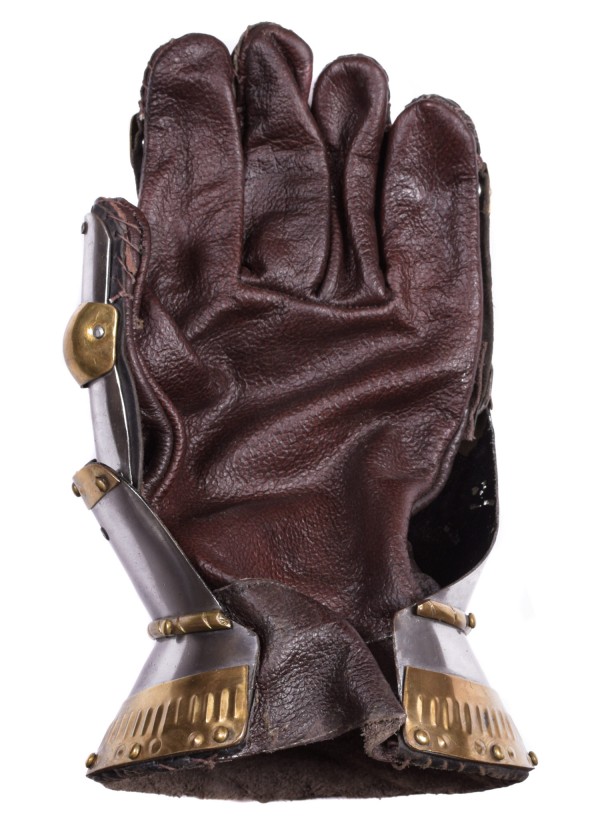 Gantelets de combat - acier, laiton, cuir