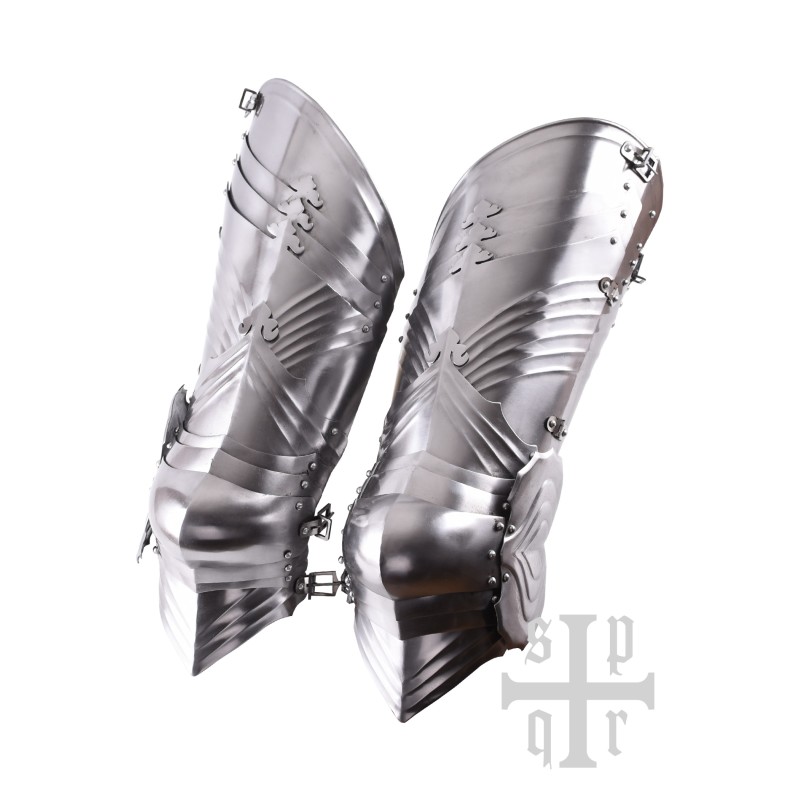 Jambières gothiques acier 1,6 mm