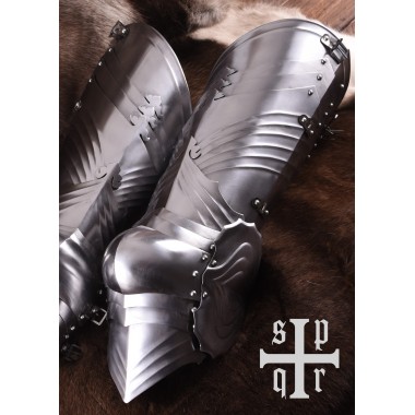 Jambières gothiques acier 1,6 mm