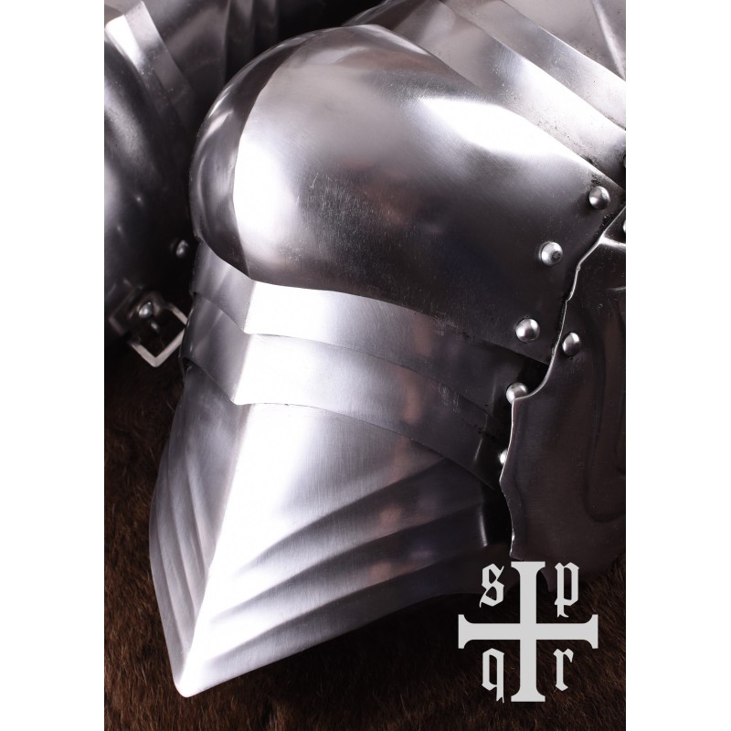 Jambières gothiques acier 1,6 mm