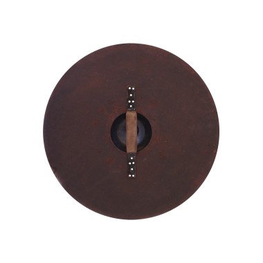 Bouclier rond avec raccords en acier