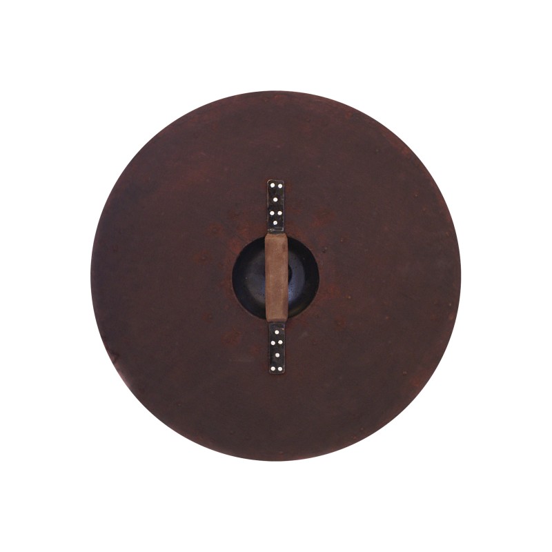 Bouclier rond avec raccords en acier