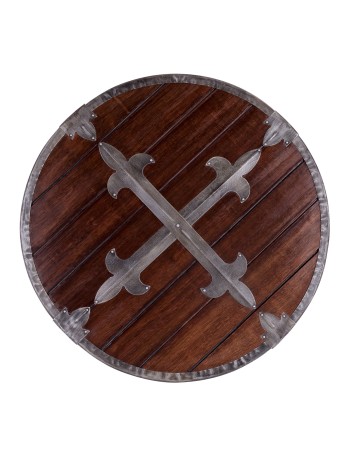 Bouclier rond en bois