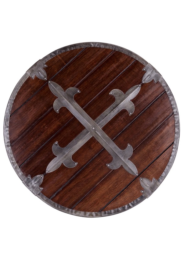 Bouclier rond en bois