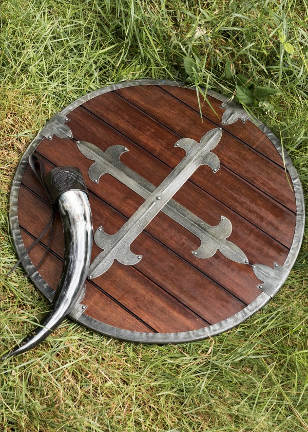 Bouclier rond en bois