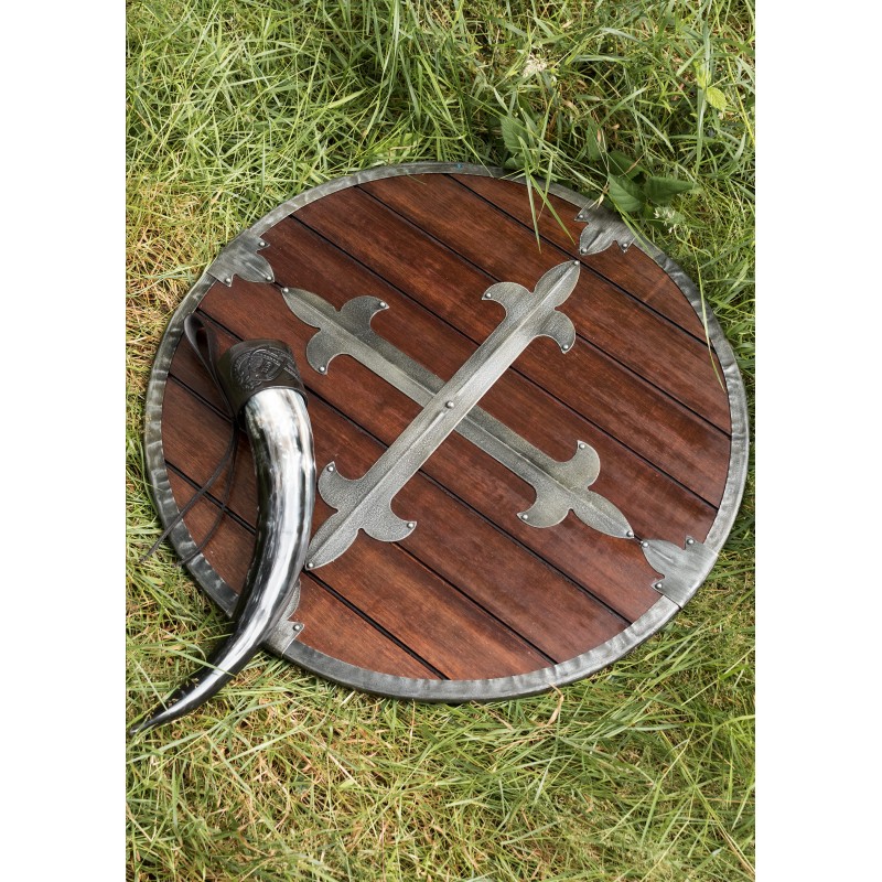 Bouclier rond en bois