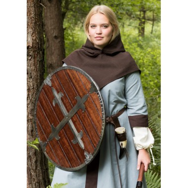 Bouclier rond en bois