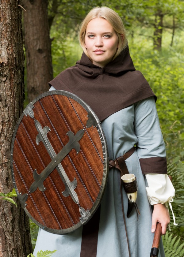 Bouclier rond en bois