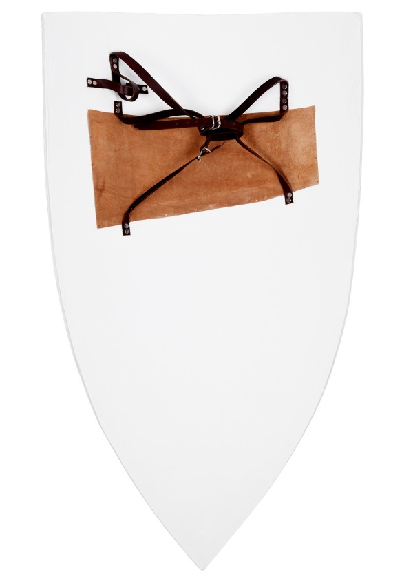 Grand bouclier en bois