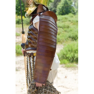 Protège-bras gladiateur - manica  cuir 