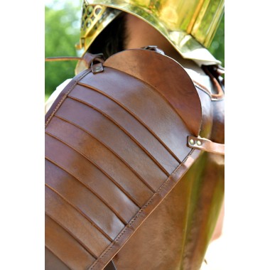 Protège-bras gladiateur - manica  cuir 