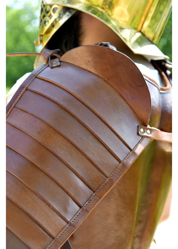 Protège-bras gladiateur - manica  cuir 