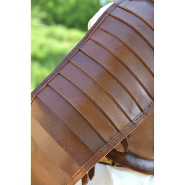 Protège-bras gladiateur - manica  cuir 