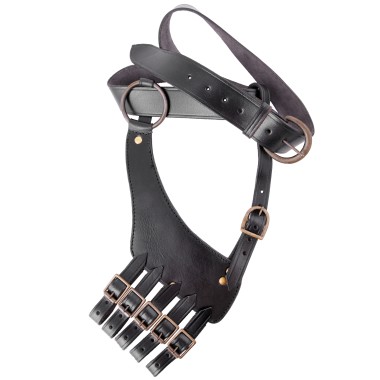 Ceinture avec porte-épée-cuir noir