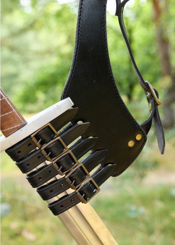 Ceinture avec porte-épée-cuir noir