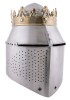 Grand heaume royal avec couronne
