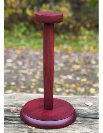 Support porte-casque en bois