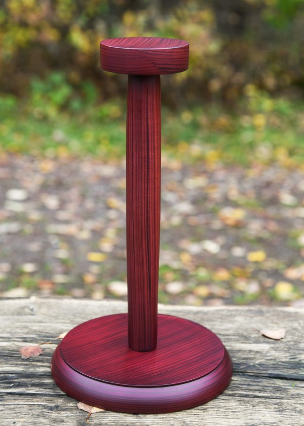 Support porte-casque en bois