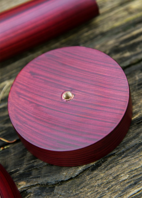 Support porte-casque en bois