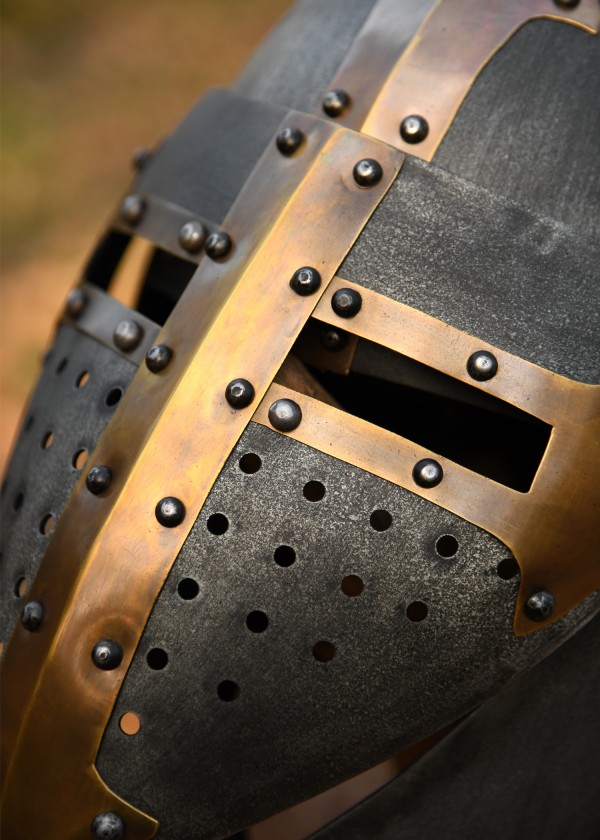 Casque Templier - acier 1,6 mm