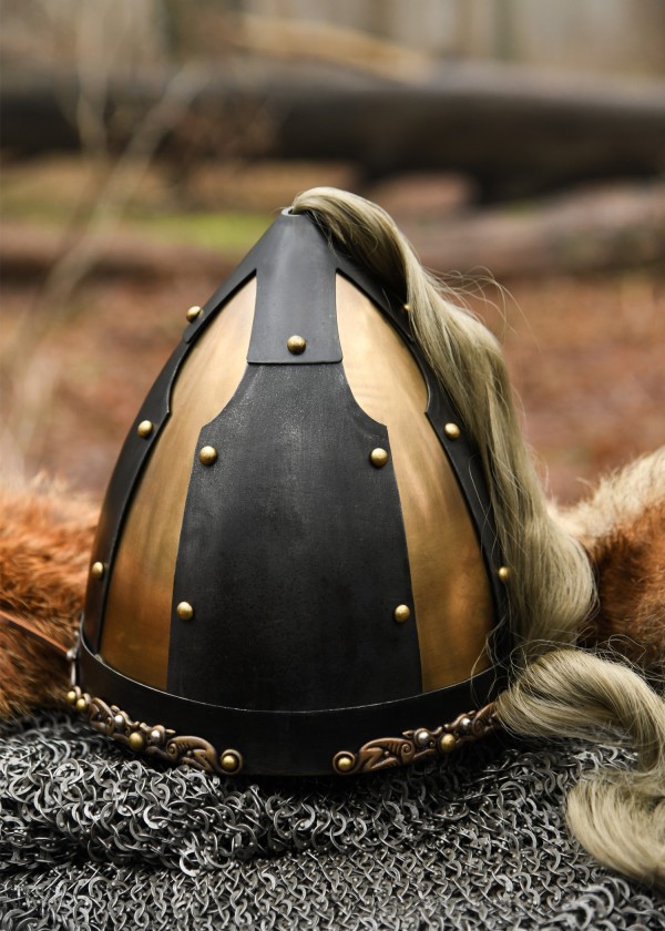 Casque Rus avec panache de crin de cheval