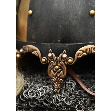 Casque Rus avec panache de crin de cheval