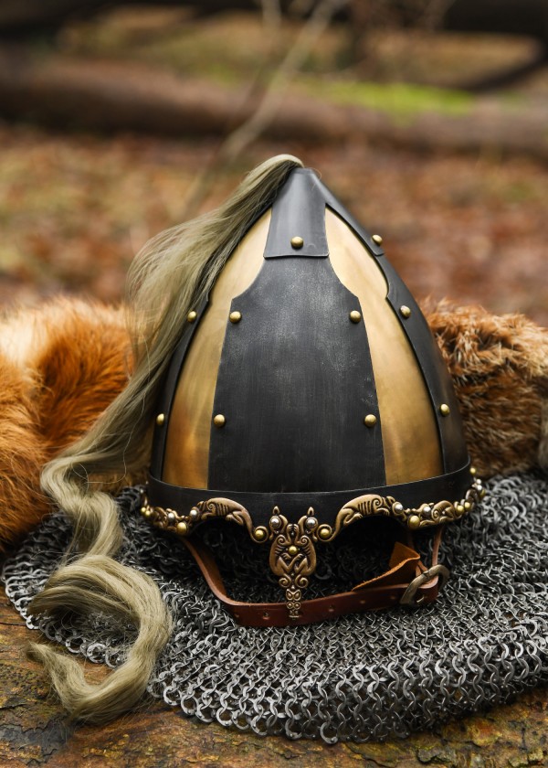 Casque Rus avec panache de crin de cheval