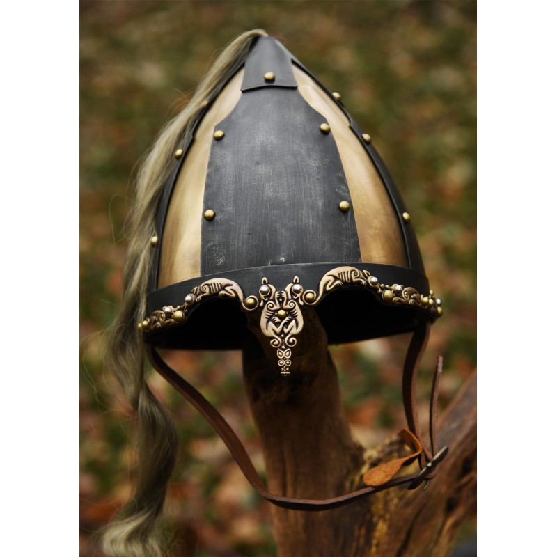 Casque Rus avec panache de crin de cheval